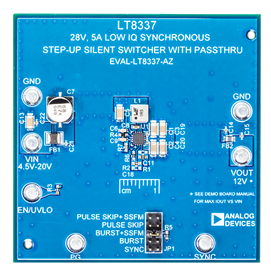 EVAL-LT8337-AZ Evaluation Board - Top View