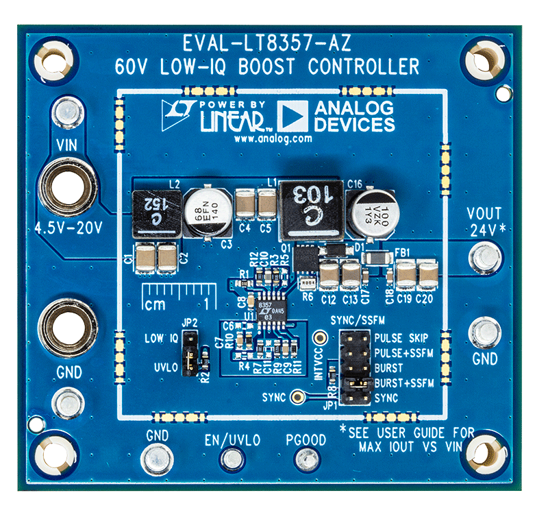 EVAL-LT8357-AZ Evaluation Board - Top View