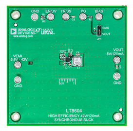 LT8604 Evaluation Board - Top View