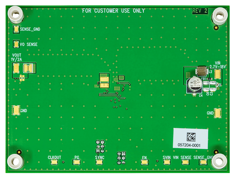 EVAL-LT8622S-AZ Evaluation Board Bottom View