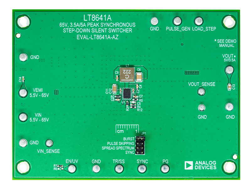 EVAL-LT8641A-AZ Evaluation Board - Top View