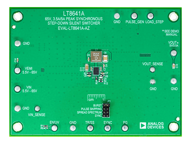 EVAL-LT8641A-AZ Evaluation Board - Top View