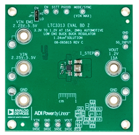 EVAL-LTC3313EV-A-Z Evaluation Board - Top View