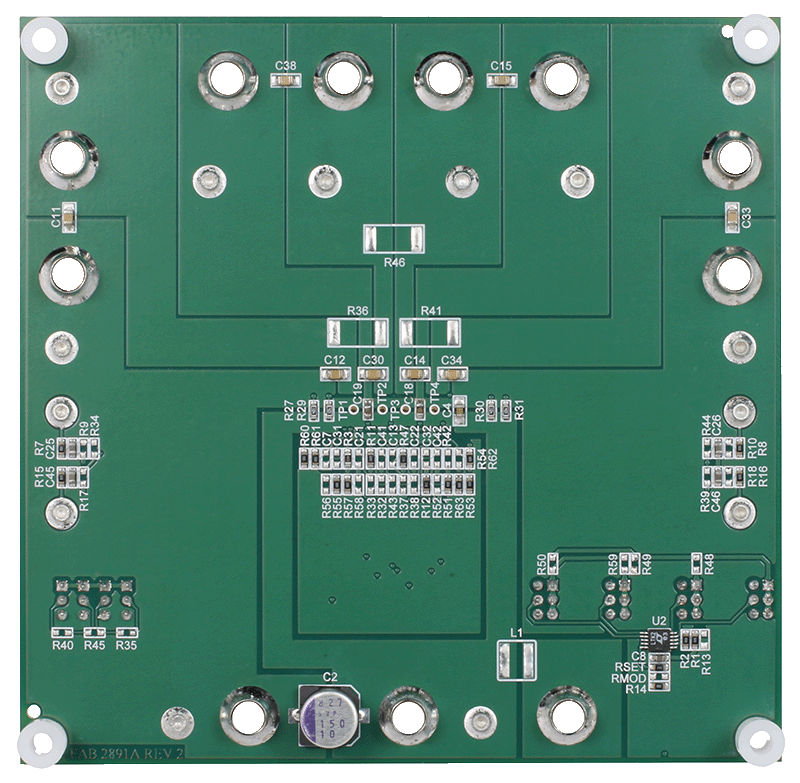 DC2891A Evaluation Board - Bottom View