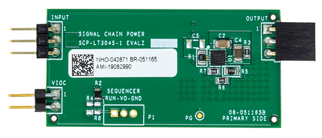 LT3045-1 Signal Chain Evaluation Board - Top View