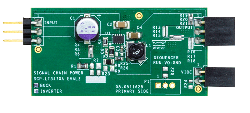 LT3470A Signal Chain Evaluation Board - Top View