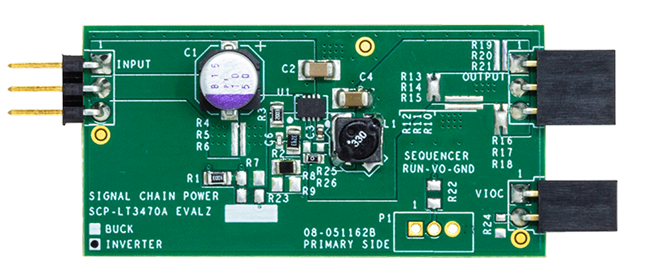 LT3470A Signal Chain Evaluation Board - Top View
