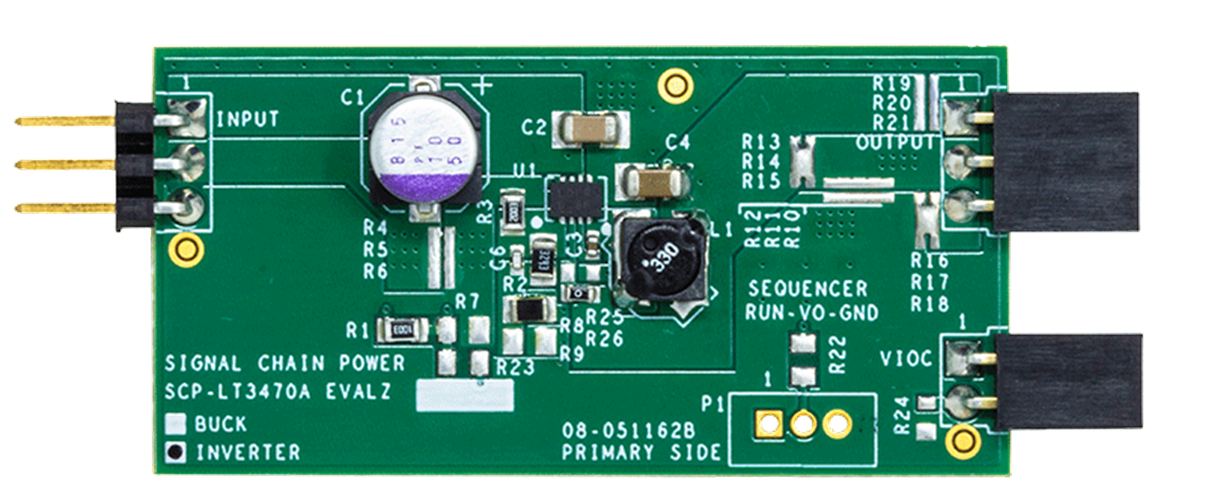LT3470A Signal Chain Evaluation Board - Top View