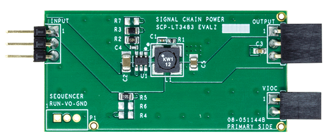 LT3483 Signal Chain Evaluation Board - Top View