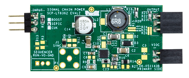 LT8362 Signal Chain Evaluation Board - Top View