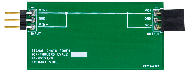 Signal Chain Power Connection Hardware - Top View