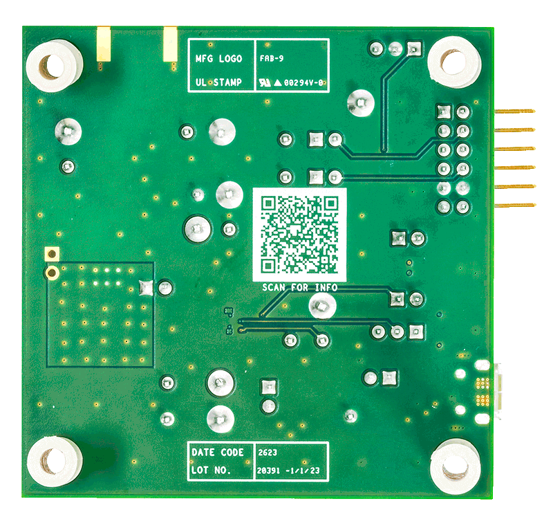 MAX20363EVKIT Board Photo Bottom View