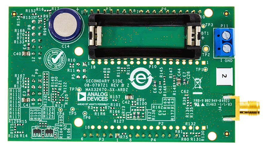 MAX32670-SX-ARDZ Board Photo Bottom View