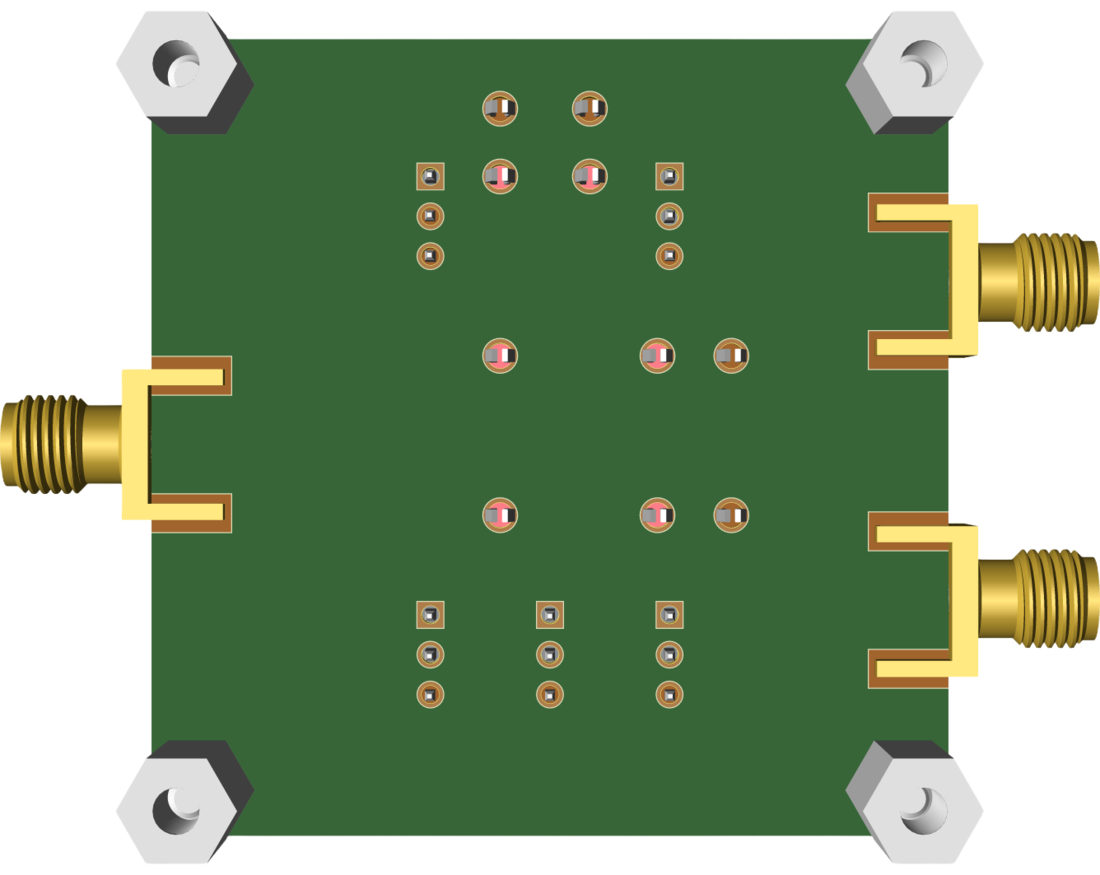 MAX41400EVK-TDFN Evaluation Board Bottom VIew