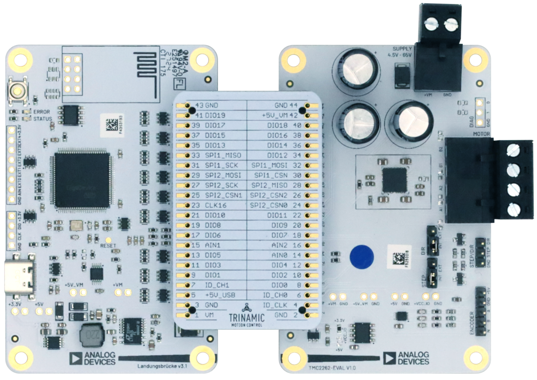 TMC2262-EVKIT Evaluation Board Top View