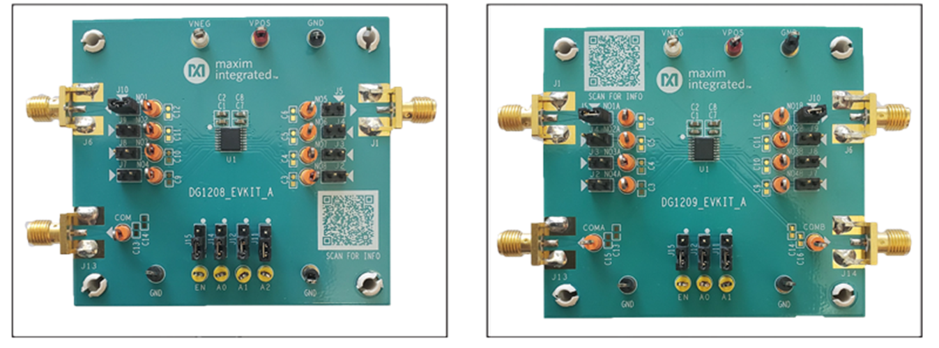 DG1208EVKIT, DG1209EVKIT: Board Photo title=