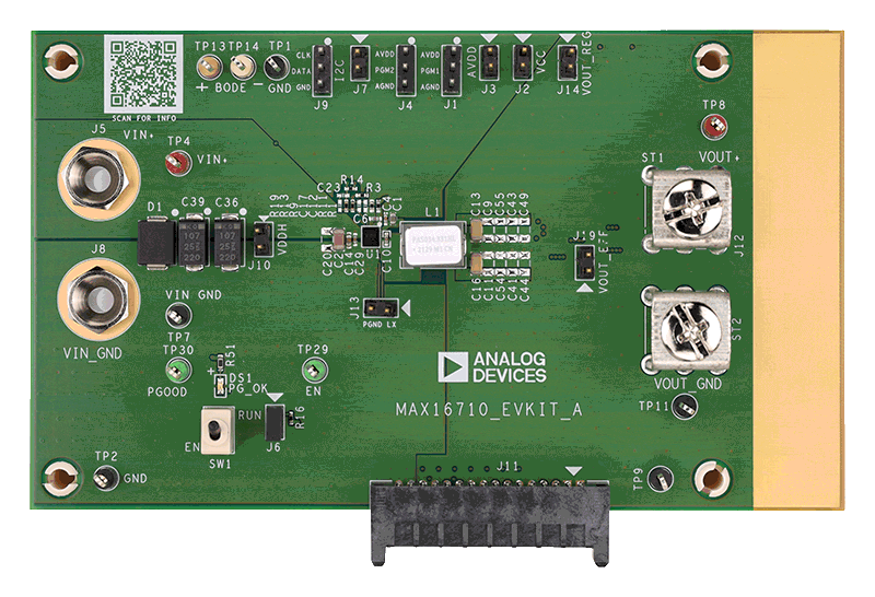 MAX16710EVKIT Board Photo Top