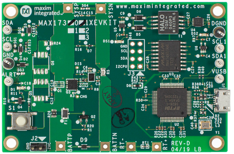 MAX17303XEVKIT: Board Photo