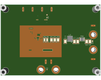 MAX17639EVKITA Board Photo Bottom View
