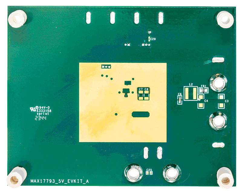 MAX17793EVKITA Board Photo Bottom View