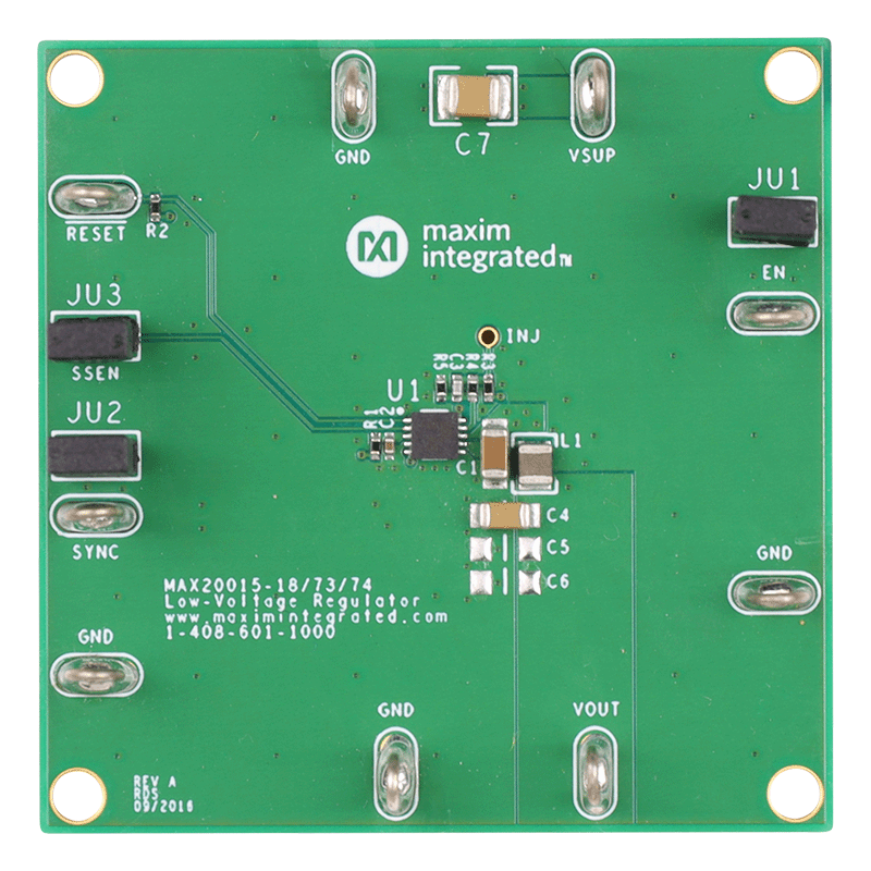 MAX20074EVKIT Board Photo Top