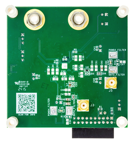 MAX20433EVKIT Board Photo Bottom View