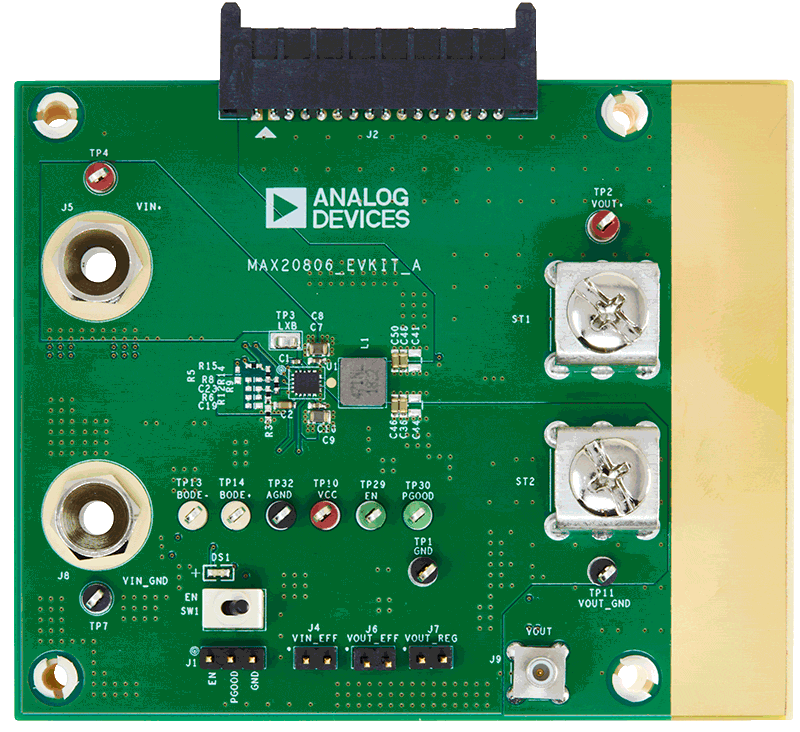 MAX20806EVKIT Board Photo Top View