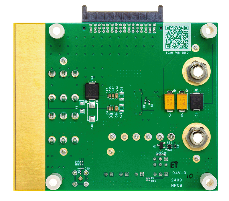 MAX20807EVKIT Board Photo Bottom View