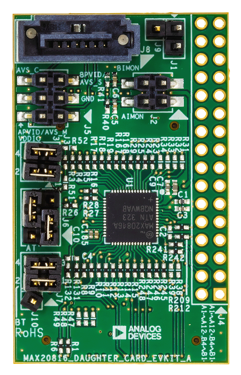 MAX20816EVKIT Board Photo Top View