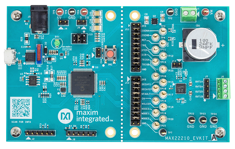 MAX22210EVKIT Board Photo Top
