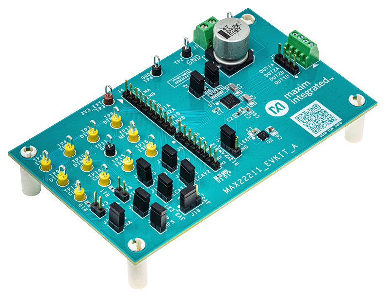 MAX22211EVKIT Board Photo Angle