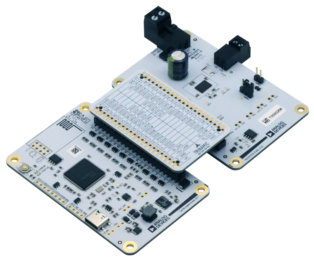 MAX22215EVKIT Evaluation Board Photo Angle View