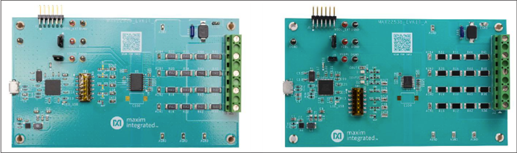 MAX22530EVKIT, MAX22531EVKIT: Board Photo