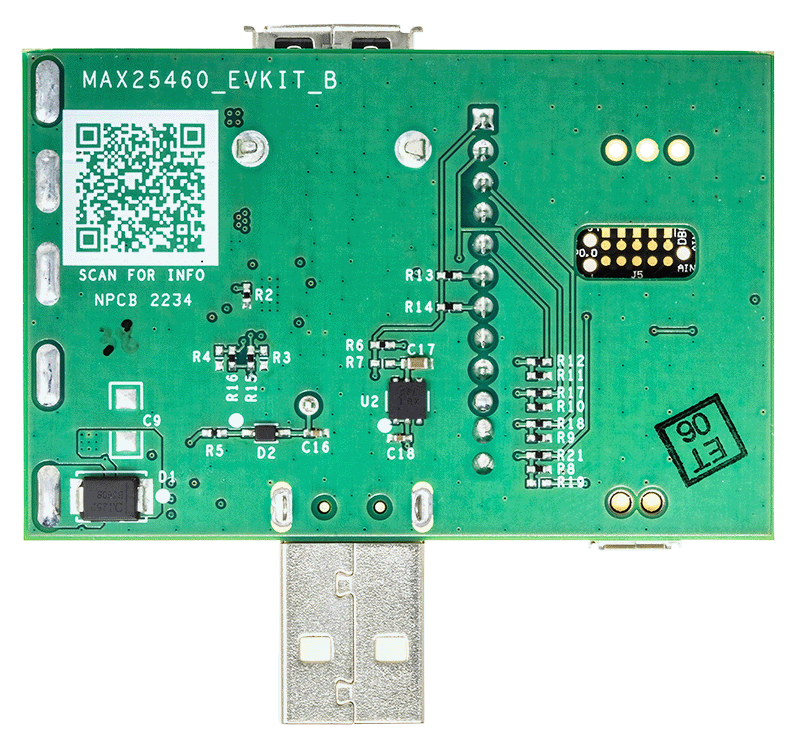 MAX25460EVKIT Board Photo Bottom
