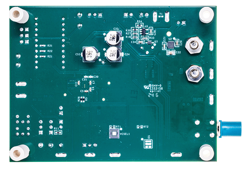MAX25616EVKIT Board Photo Bottom View