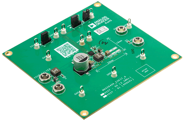MAX26406EVKIT Board Photo Angle View
