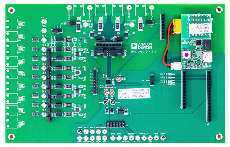 MAX30011EVKIT Board Photo Top View