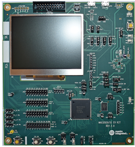 MAX32650EVKIT: Board Photo
