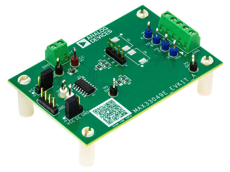 MAX33049EEVKIT Board Photo Angle View