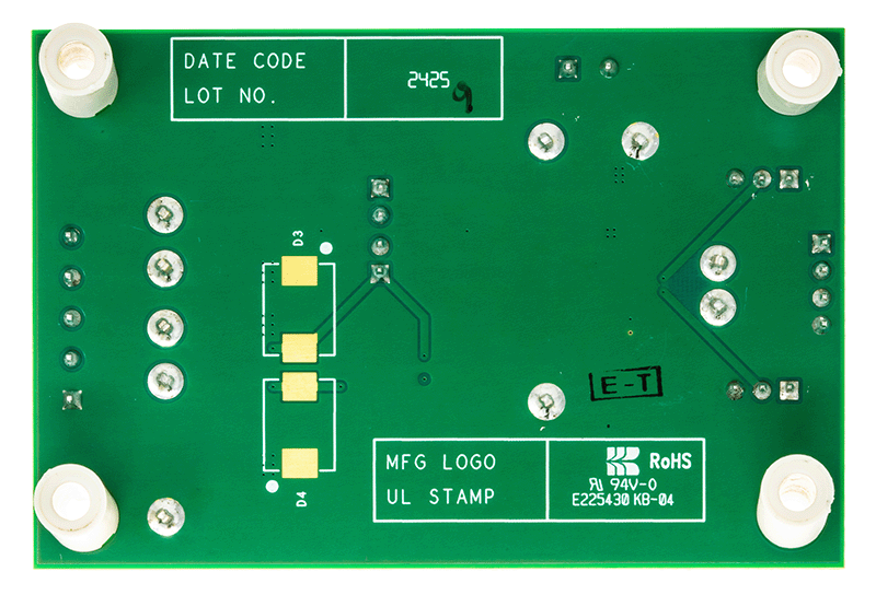 MAX33049EEVKIT Board Photo Bottom View