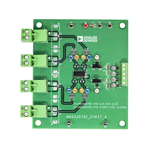 MAX3307XEEVKIT Top evaluation board