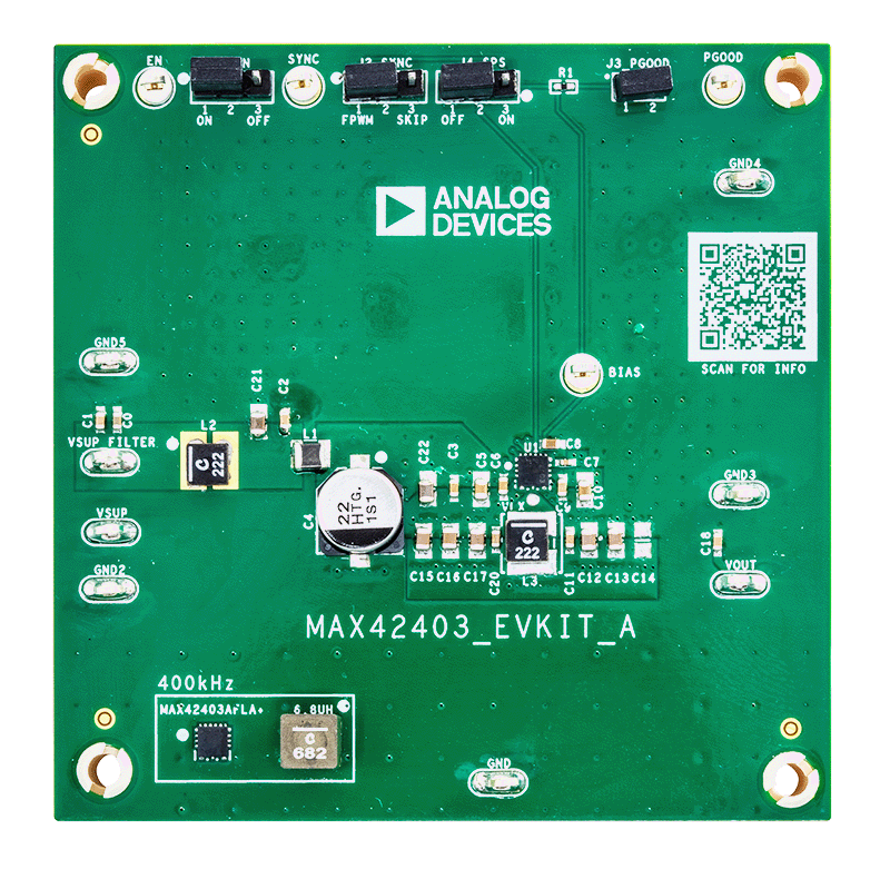 MAX42403EVKIT Board Photo Top