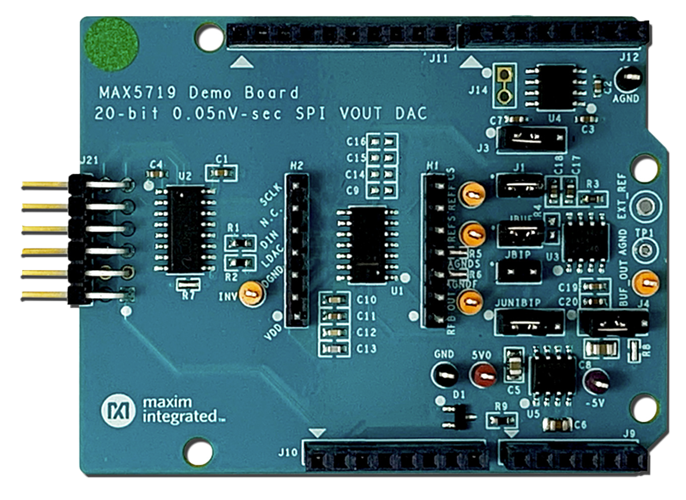 MAX5719BOB: Breakout Board Photo