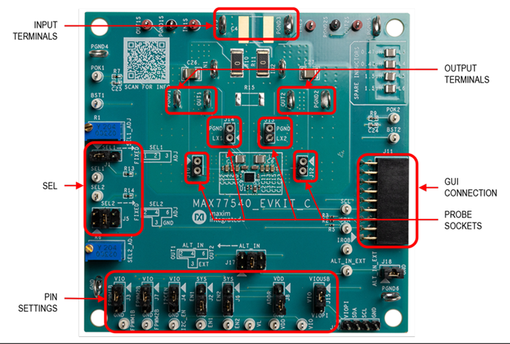 MAX77540EVKIT: Board Photo