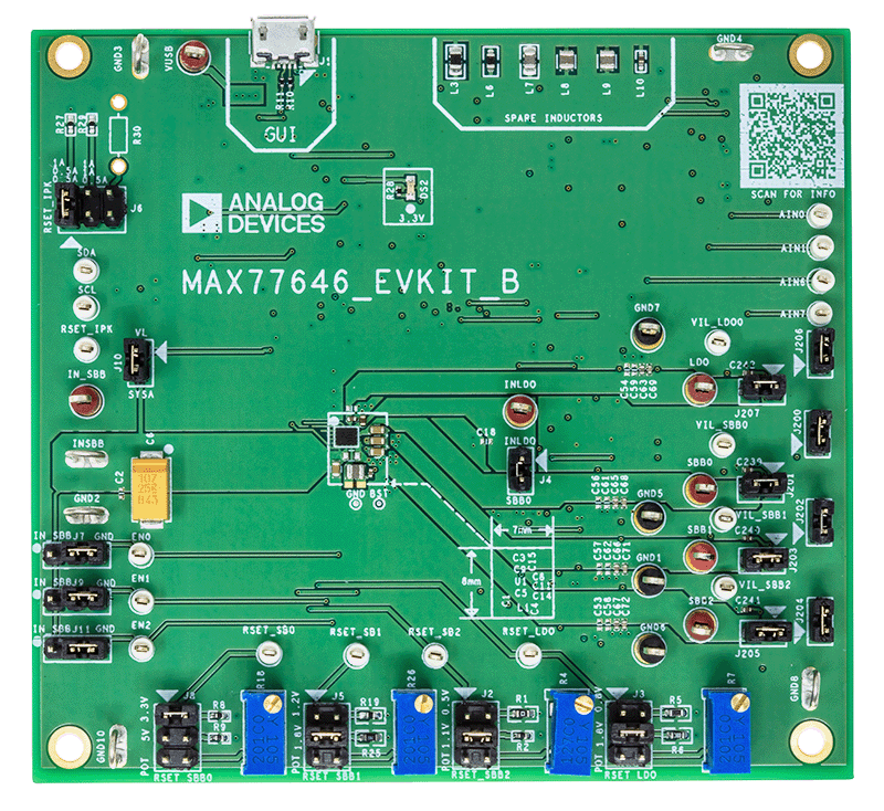 MAX77646EVKIT - Top View