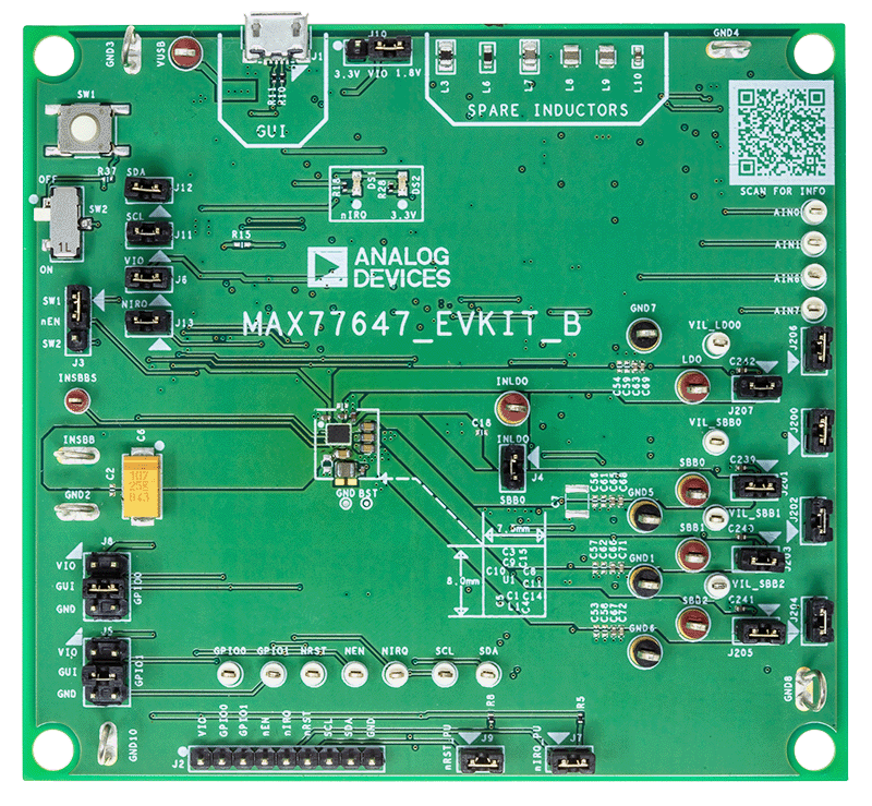 MAX77647EVKIT - Top View