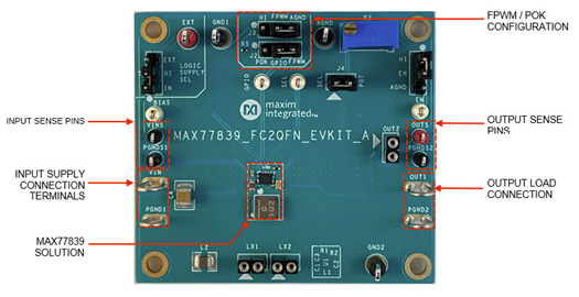 MAX77839QEVKIT: Board Photo