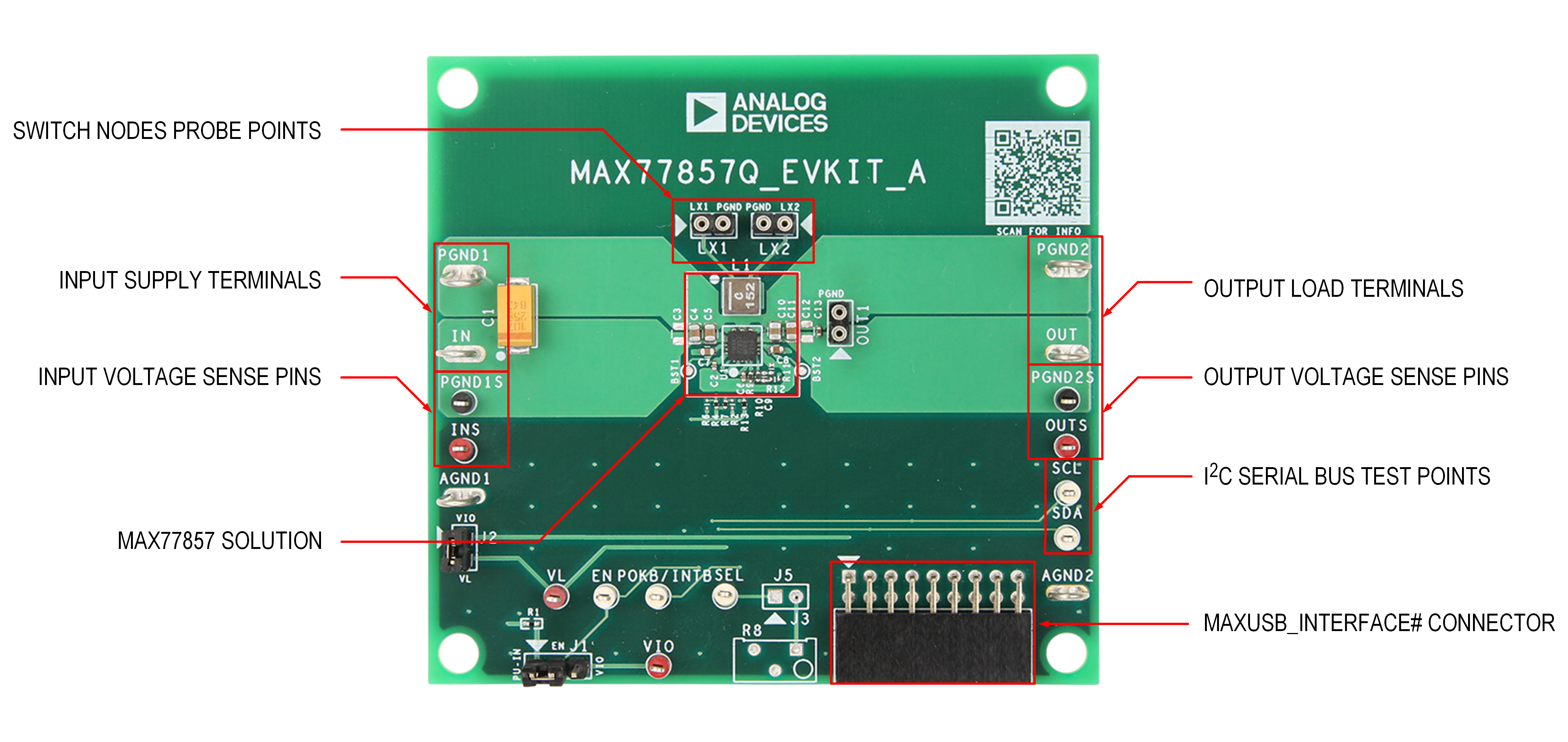 MAX77857Q Evaluation Board