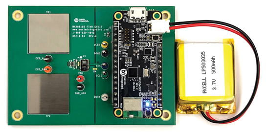 MAX86150EVSYS: System Board Photo