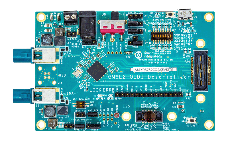 MAX96752EVKIT Board Photo Top View